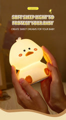 Cute Duck Silicone Lamp for Kids