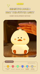 Cute Duck Silicone Lamp for Kids