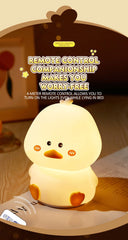 Cute Duck Silicone Lamp for Kids