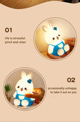 Bunny Silicone Night Light for Kids