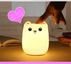 Cute Cat Silicone Night Lights