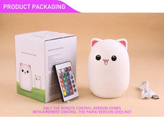 Cute Cat Silicone Night Lights