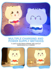 Cute Silicone Night Light with USB Charging Port