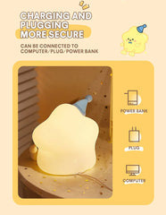 Cute Star LED Silicone Night Light