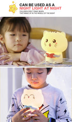 Cute Silicone Night Light with USB Charging Port