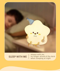 Cute Star LED Silicone Night Light