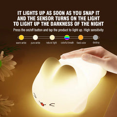 16 Colors Silicone Night Light for Kids