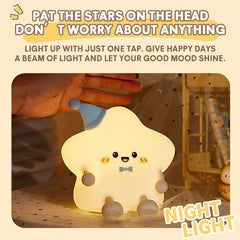 Cute Star LED Silicone Night Light