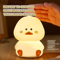 Cute Duck Silicone Lamp for Kids