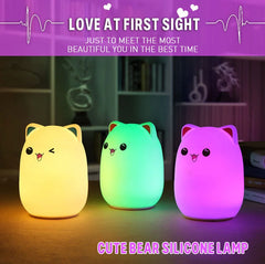 Cute Cat Silicone Night Lights