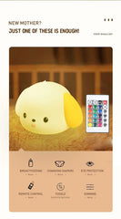 Soft Silicone Night Light - Cute Puppy