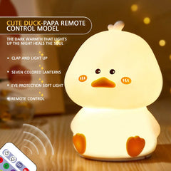 Cute Duck Silicone Lamp for Kids