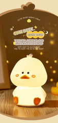 Cute Duck Silicone Lamp for Kids