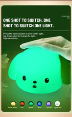 Soft Silicone Night Light - Cute Puppy