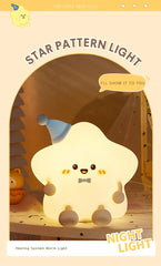 Cute Star LED Silicone Night Light