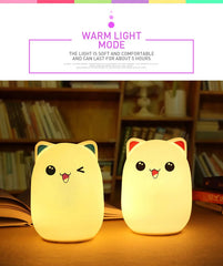 Cute Cat Silicone Night Lights