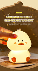 Cute Duck Silicone Lamp for Kids