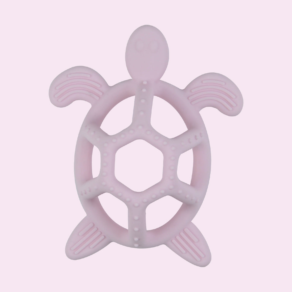 Turtle Pink Bite-Safe Hollow Teething Ball