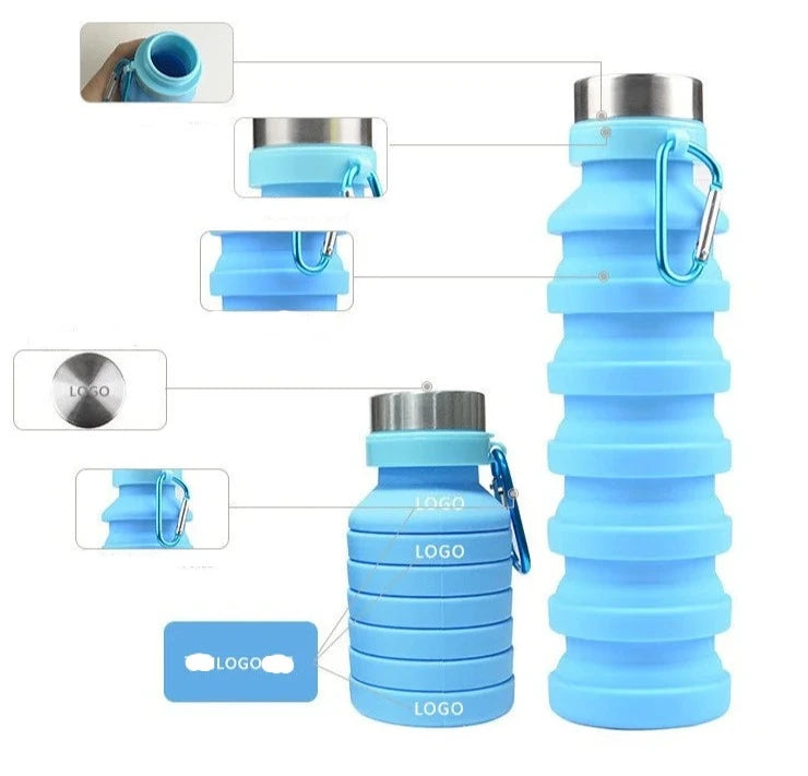 Collapsible Silicone Water Bottle