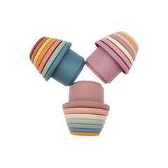 3-Color Silicone Stacking Toy