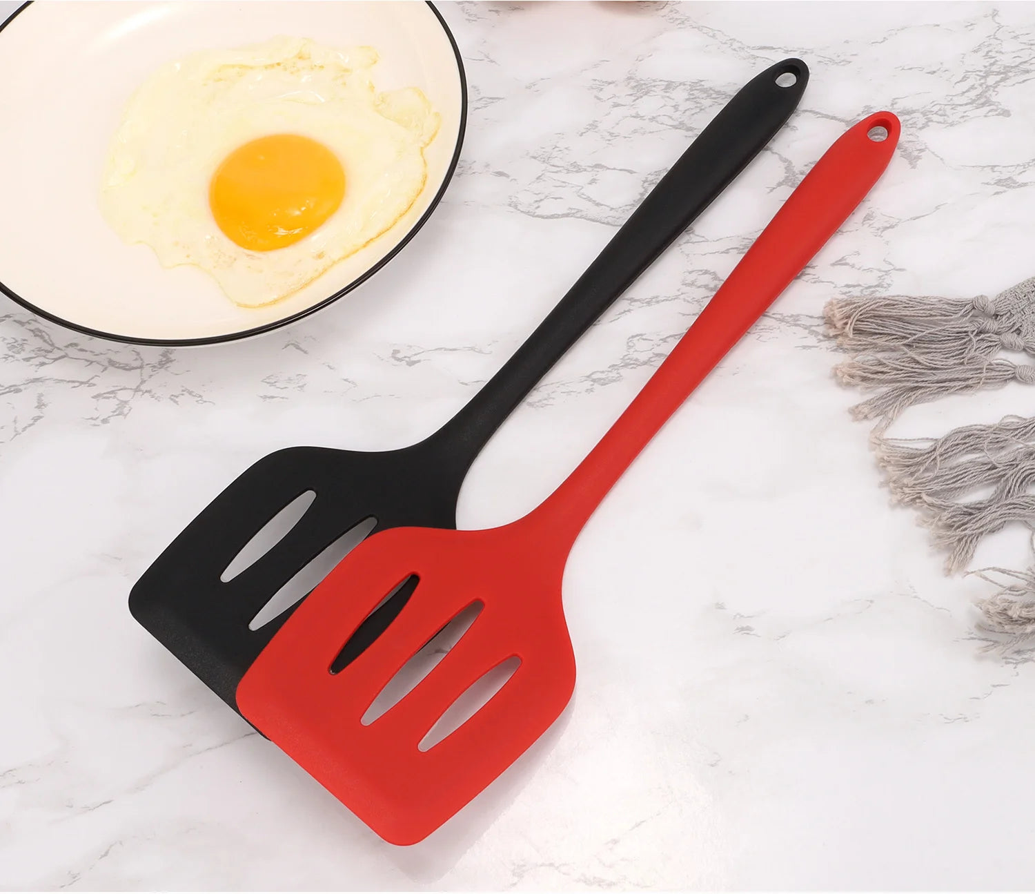 4x Silicone Kitchen Cooking Spatula