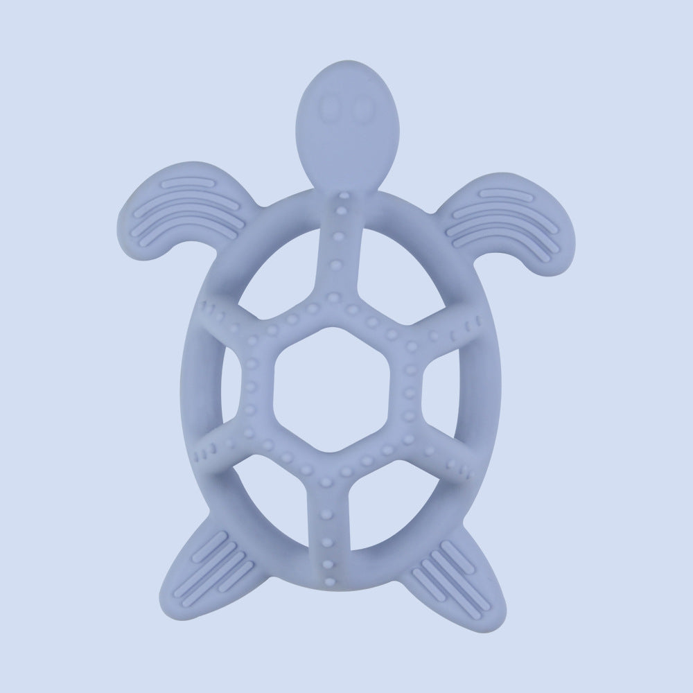Turtle Blue Bite-Safe Hollow Teething Ball