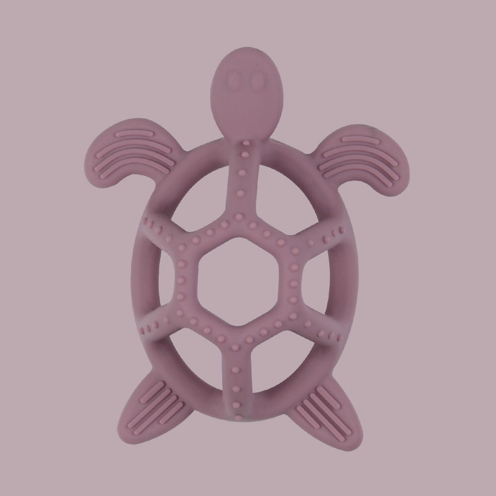 Turtle Purple Bite-Safe Hollow Teething Ball