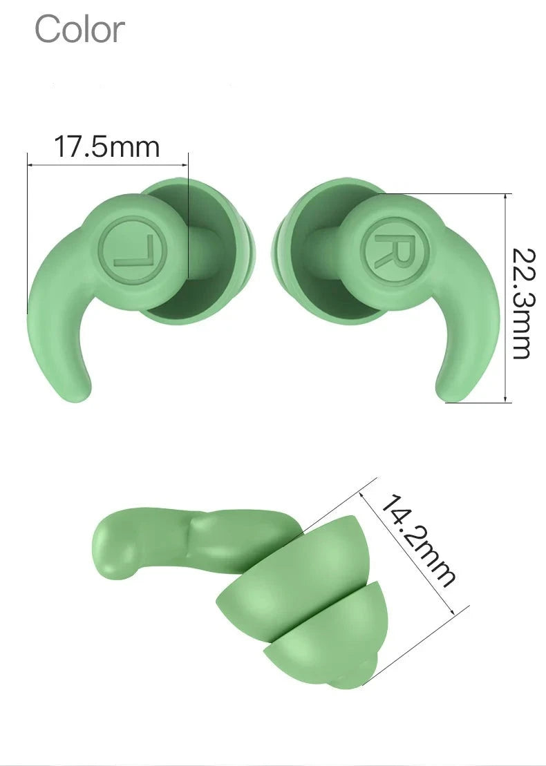 1 Pair Silicone Ear Plugs