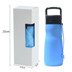 750ml Silicone Travel Water Bottle