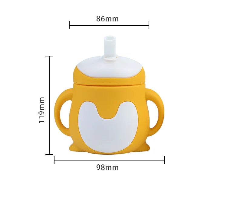 Cartoon Shaped Silicone Baby Feeding Cups