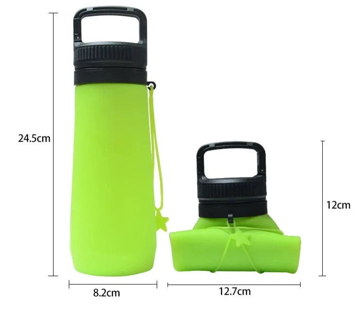 750ml Silicone Travel Water Bottle