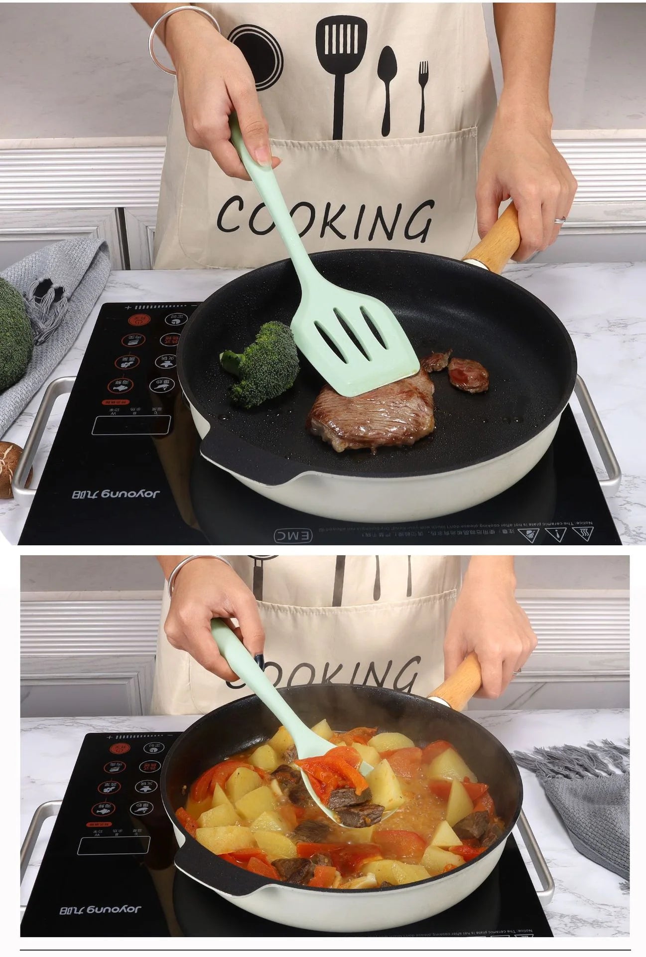 11-Piece Silicone Cooking Utensils Set for Kitchen