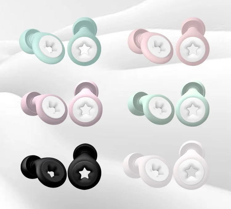 1 Set Silicone Noise Canceling Earplugs