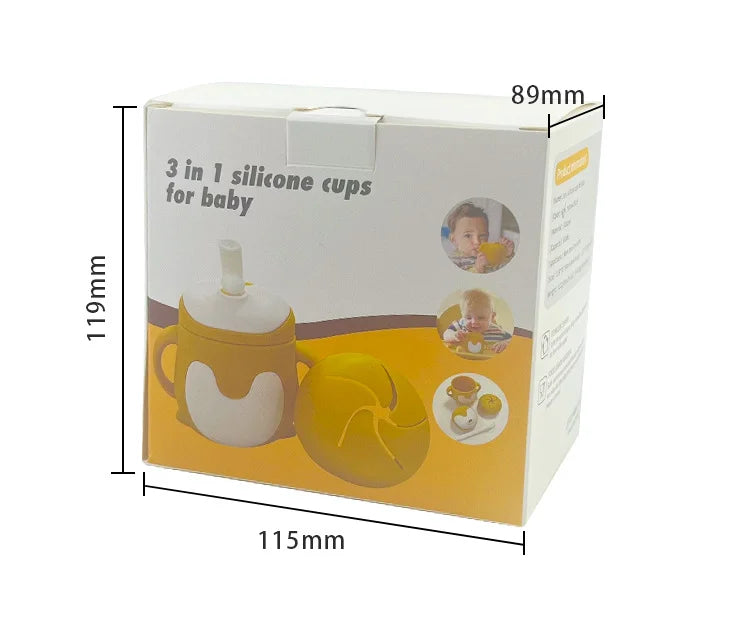 Cartoon Shaped Silicone Baby Feeding Cups