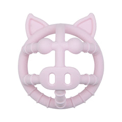 Piggy Pink Bite-Safe Hollow Teething Ball