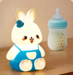 Boy Bunny Silicone Night Light for Kids