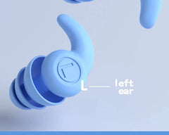 Blue Silicone Waterproof Earplugs