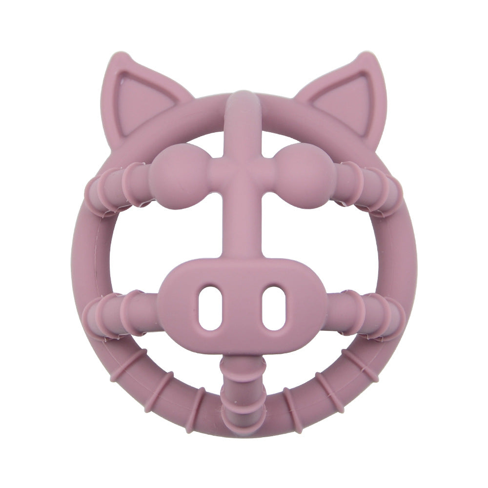 Piggy Purple Bite-Safe Hollow Teething Ball