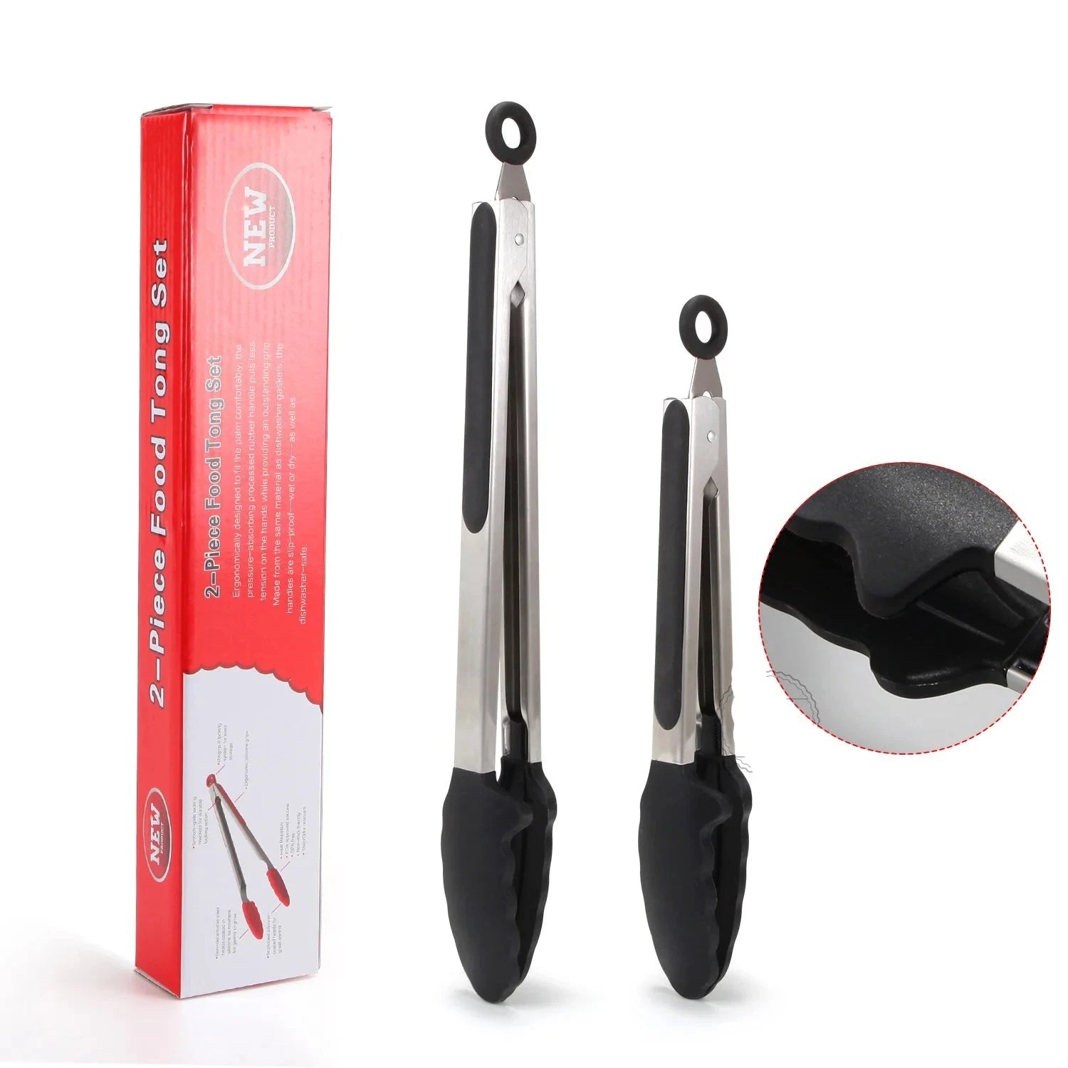 Silicone Cooking Tongs Set | Pack of 2