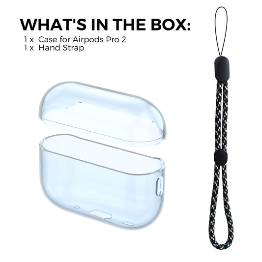 Blue AirPods Pro 2 TPU Transparent Protective Case