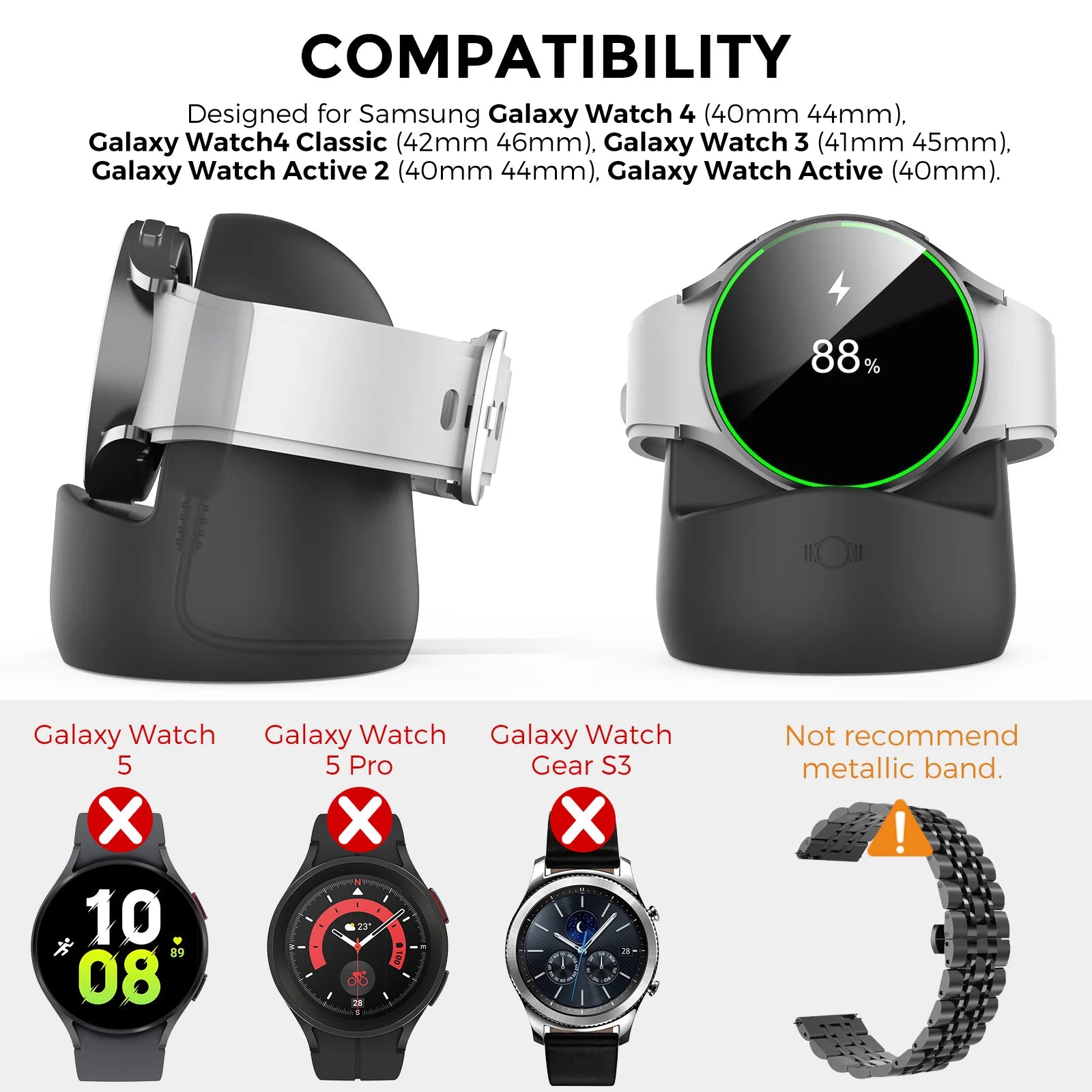 Watch Charging Stand for Samsung Galaxy Watch 3 & 4