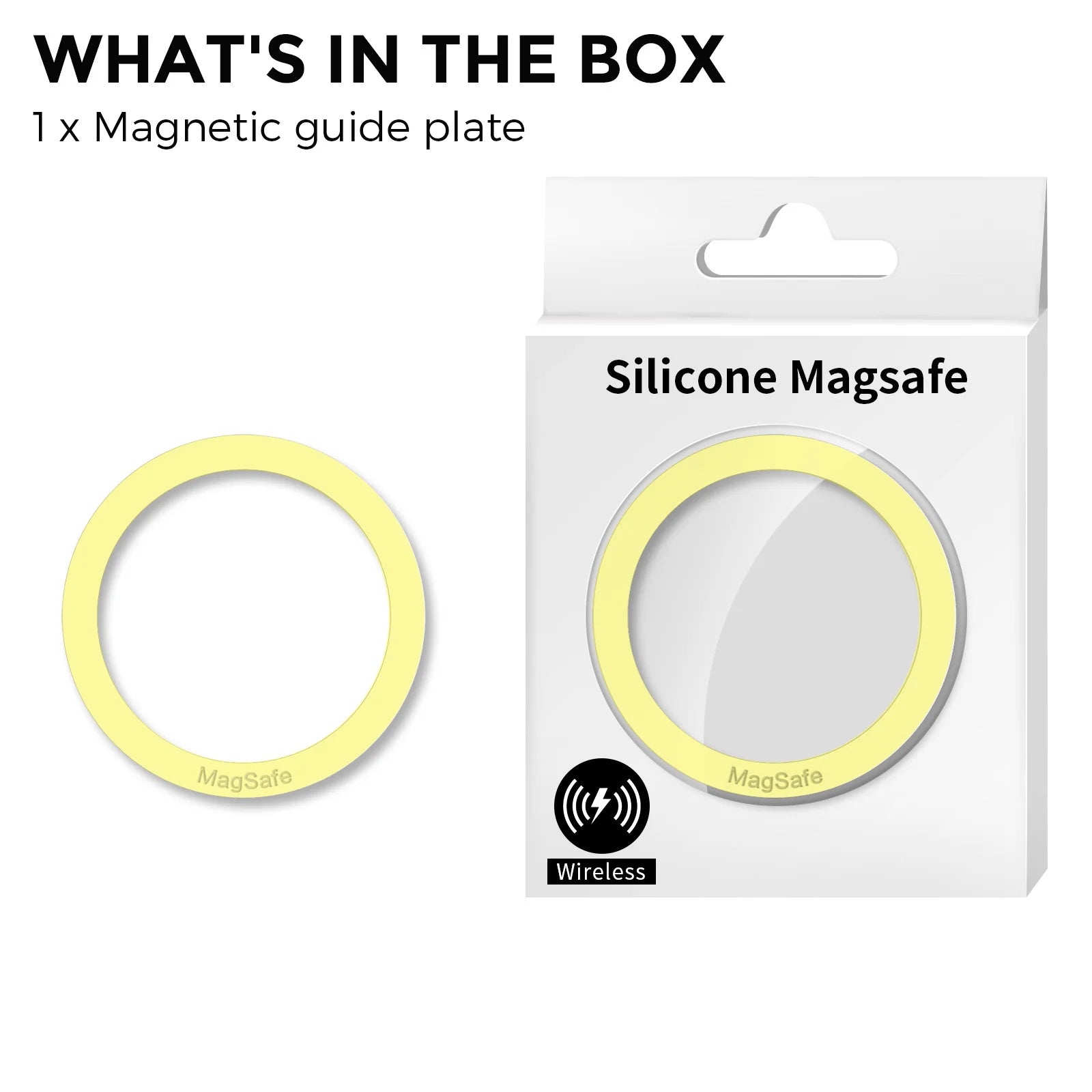 Retro Yellow MagSafe Wireless Charging Magnetic Ring