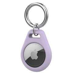 Purple Airtag Holder Air Tag Case with Keychain