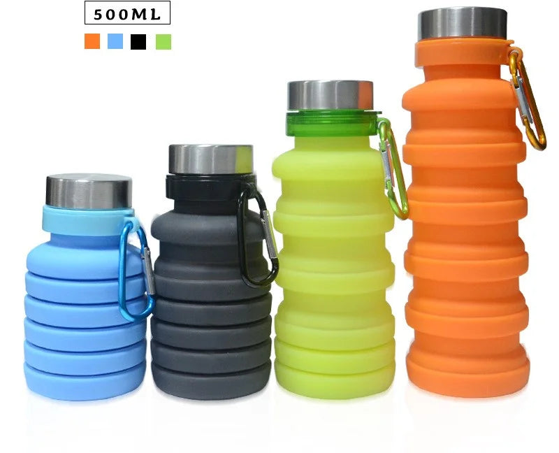 Expandable Silicone Water Bottle for Sports