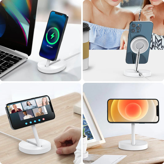 Phone Charger Holder with Adjustable Stand