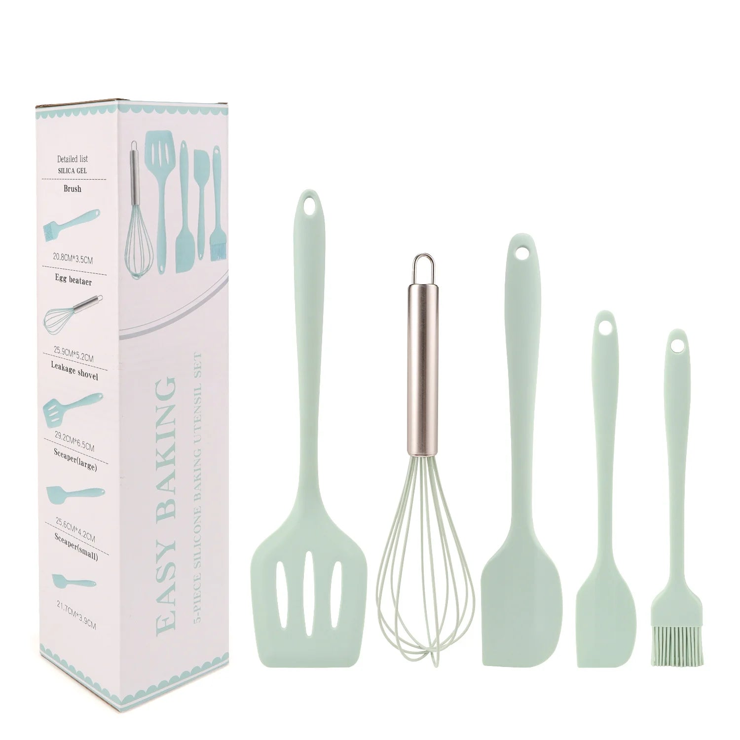 5-piece Kitchen Baking Tools Spatula Set