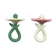 Flower-Shaped Silicone Pacifier Set