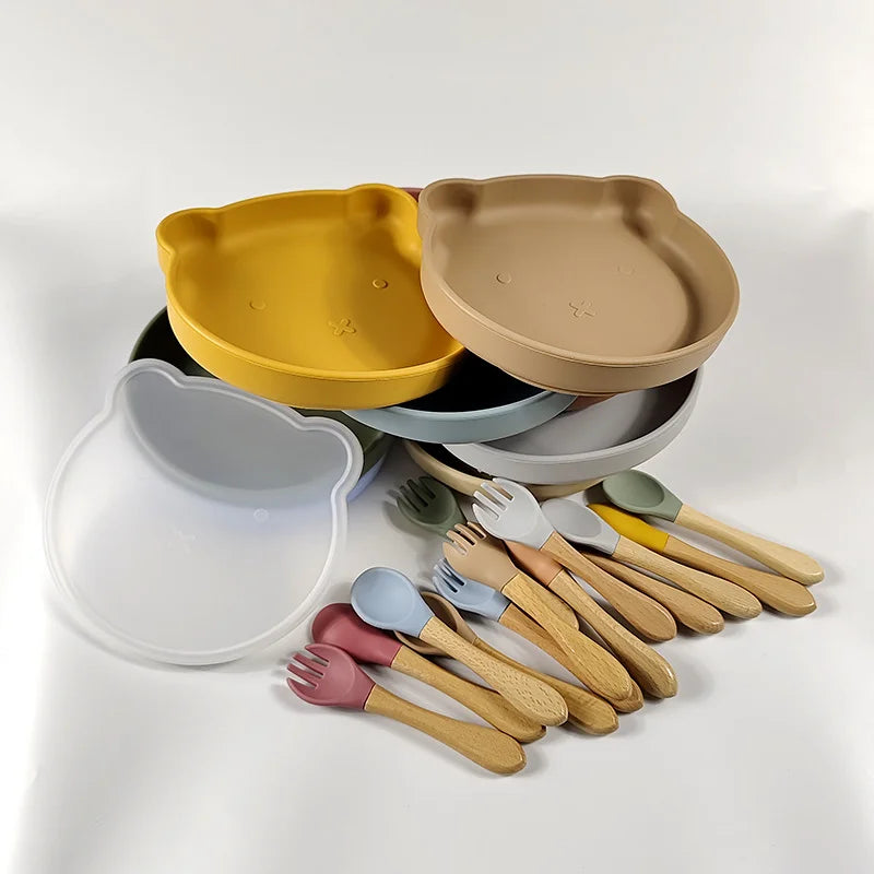 3-piece silicone dinner set