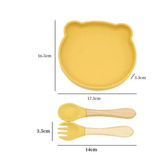 3-piece silicone dinner set