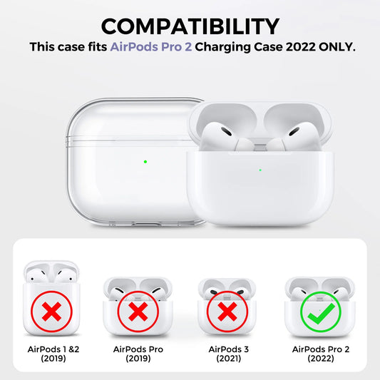 AirPods Pro 2 TPU Transparent Protective Case